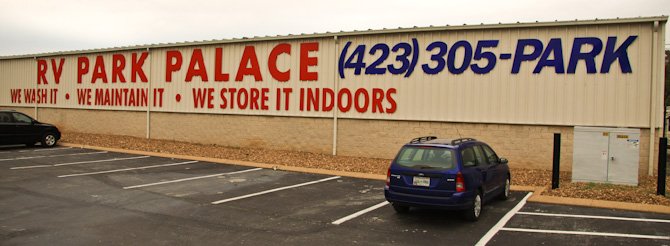 Storing Kismet at RV Park Palace, Chattanooga, TN