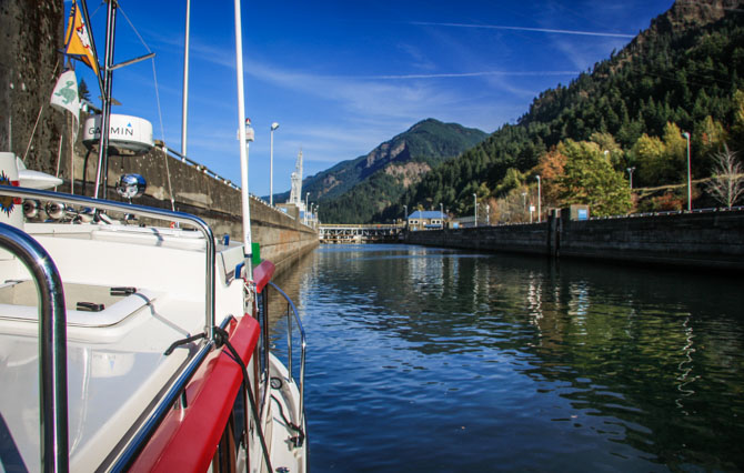 Port of Cascade Locks on the Columbia River