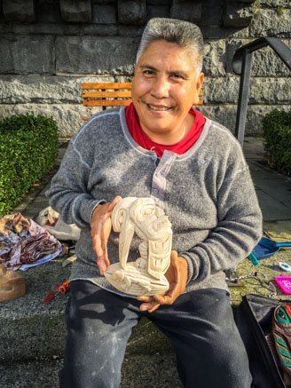 First Nation woodcarver
