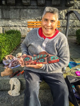 First Nation woodcarver