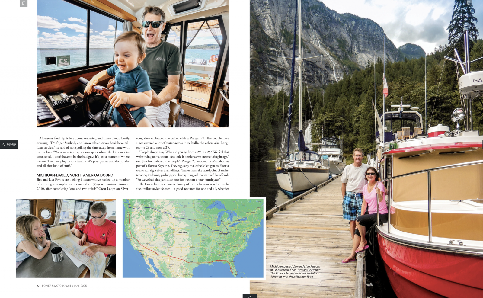 Power & MotorYacht article on Trailer Trawler Life